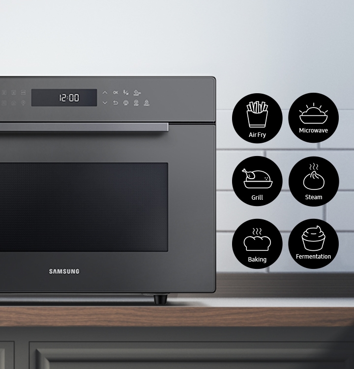 Explore Multi Player feature of Samsung Convection Microwave Oven with hotBlast, 35L & check out harga microwave at Samsung MY!