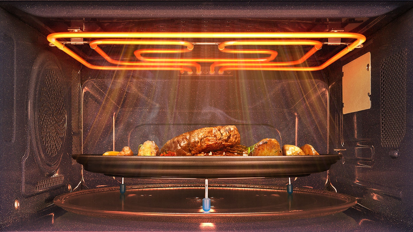 Enjoy perfectly grilled food with the PowerGrill Duo. Samsung convection oven ensures a consistent heat distribution