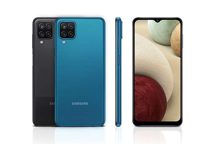 Samsung Galaxy A12 128GB Blue: Bức tranh của chúng tôi sẽ đưa bạn đến với một thế giới điện thoại thật đầy màu sắc với chiếc Samsung Galaxy A12 128GB Blue thật đẹp mắt. Hãy cùng khám phá thiết kế của chiếc điện thoại này!
