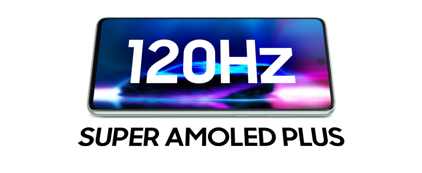 Enjoy a smooth scolling experience with Samsung Galaxy A73 5G with 120Hz refresh rate on its SUPER AMOLED PLUS 6.7-inch FHD+ display