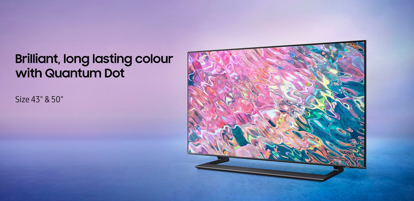 Q60B displays intricately blended color graphics which demonstrate long-lasting colors of Quantum Dot technology.