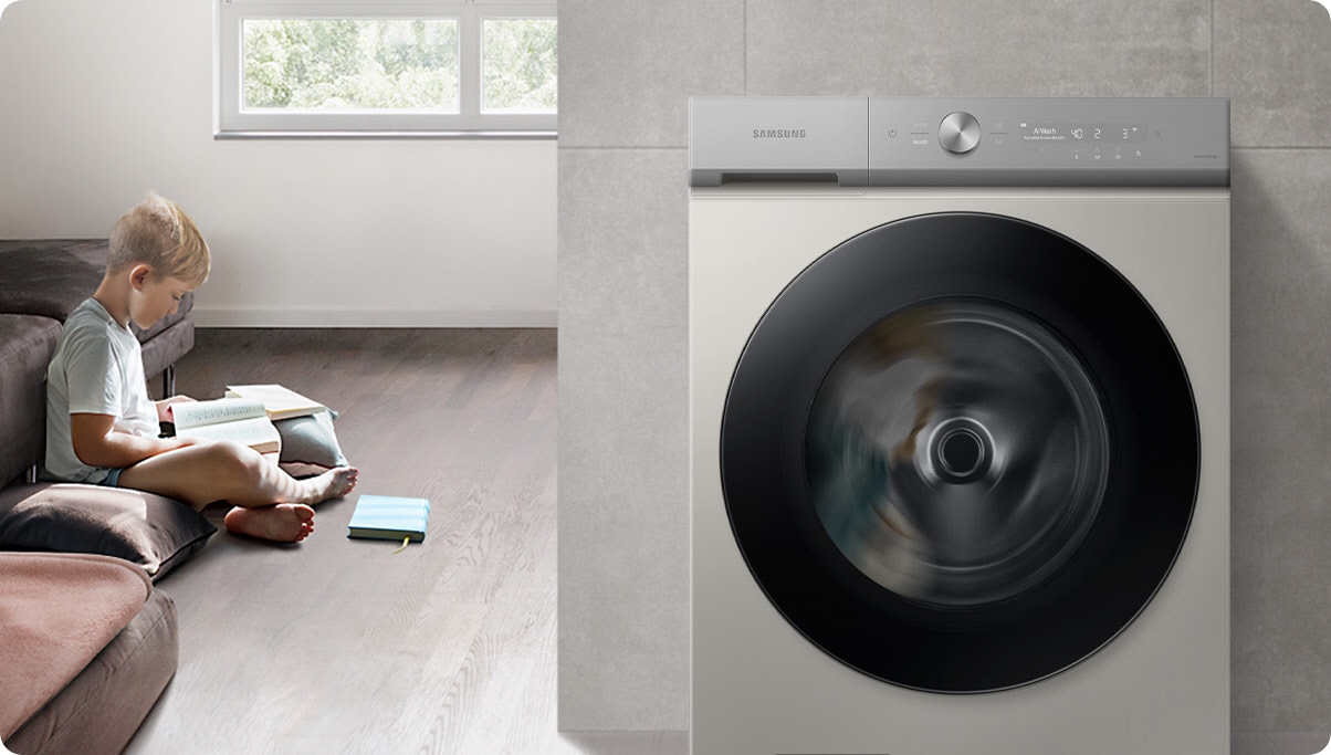 [24KG] Samsung Bespoke AI™ Front Load Washer With Ecobubble™ WF24B9600KV/FQ