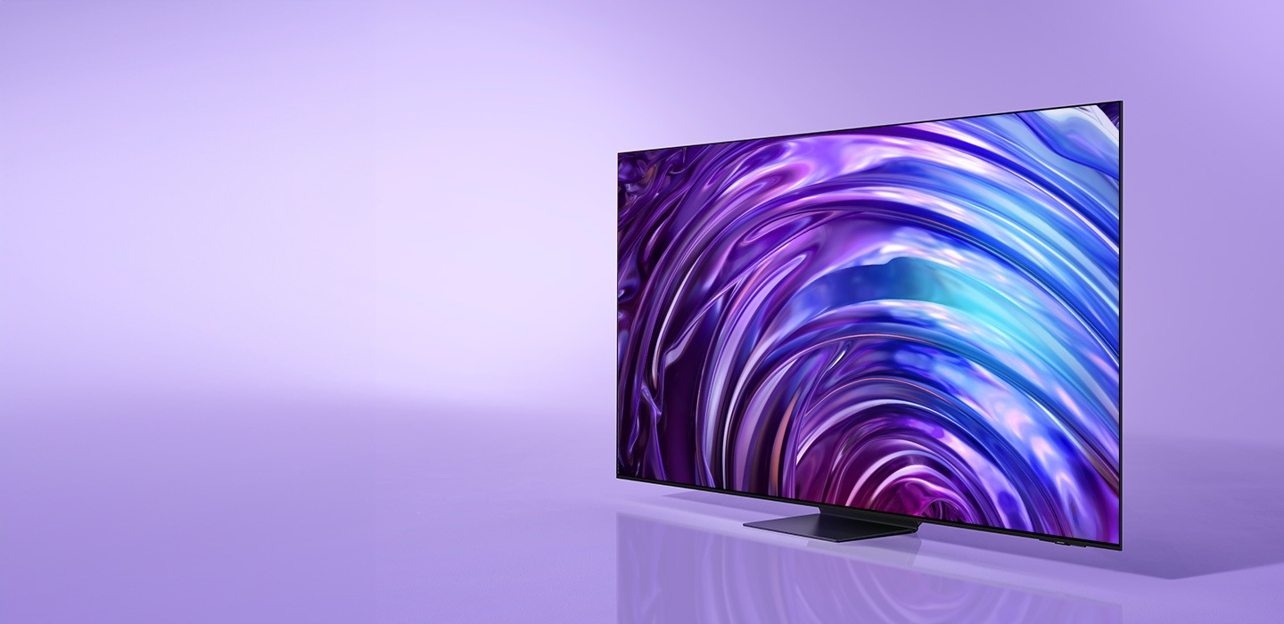 S95D with a vivid and detailed purple design displayed.