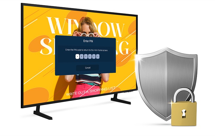 Keep content safe with pin-code system