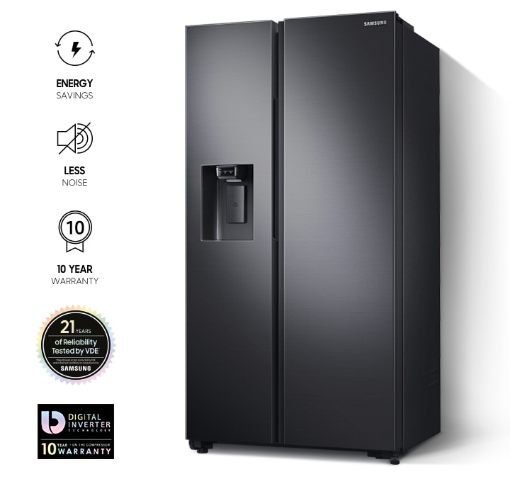Explore the Digital Inverter Technology in the Samsung Side by Side Fridge with Large Capacity (SpaceMax), 660L & check out the price at Samsung MY!