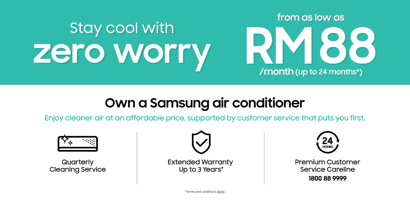 Stay cool with Samsung WindFree Deluxe wall mounted aircond & order online at best price. Explore more inverter air conditioner models at Samsung MY!