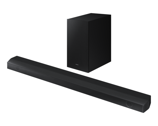 Samsung B Series Soundbar with Subwoofer (HW-B650/XM) - set-r-perspective view, Black color at best price in Samsung Malaysia
