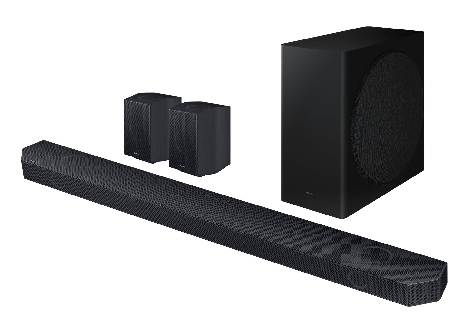 Samsung soundbar store with surround sound