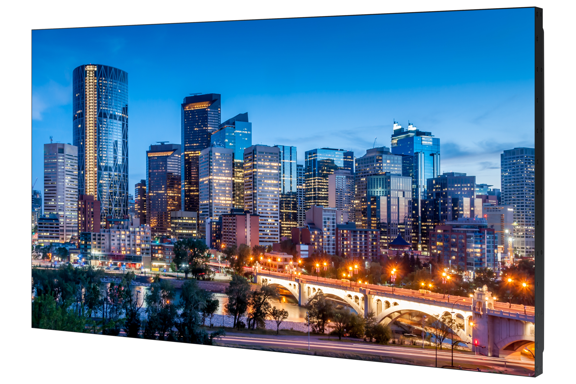VMC-E Extreme Narrow Bezel Video Wall R-Perspective Black 