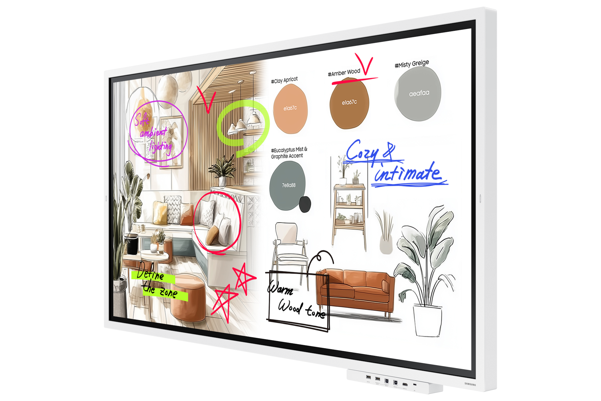 65" The Flip WMFX R-Perspective-with-tray White 
