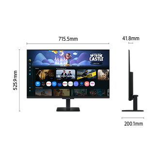 [32" Smár~t Móñ~ítór~ M5 M50F F~HD (Bl~áck) B~láck~]