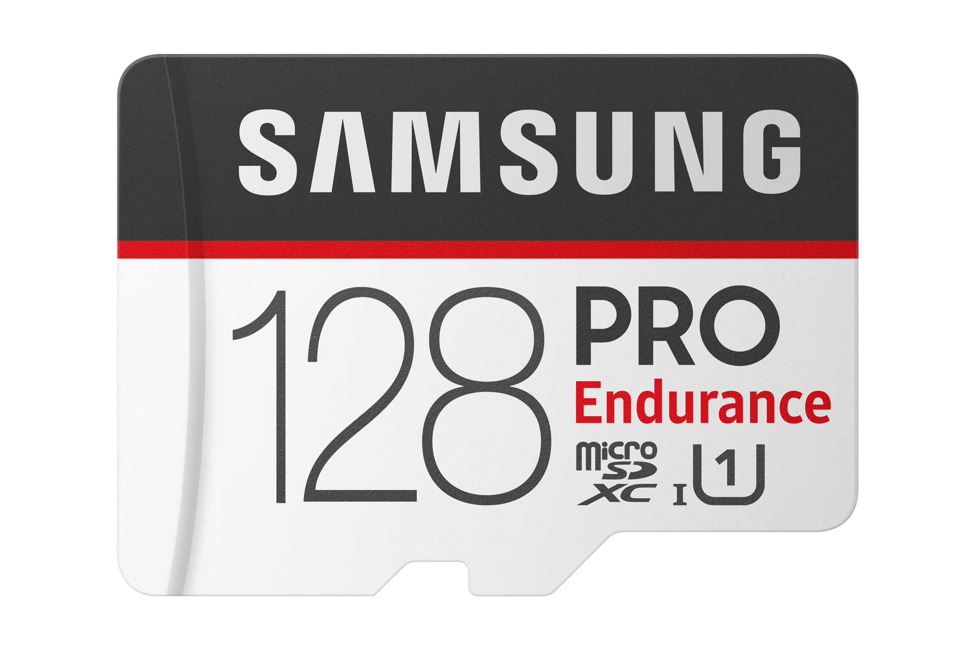 Front View of the Samsung 128GB PRO Endurance microSD Card - MJ128GA
