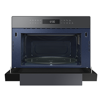 Review the front with Control Panel, the interior & the stand of Samsung Convection Microwave Smart Oven with HotBlast, 35L (MC35R8088LC/SM) at Samsung MY!