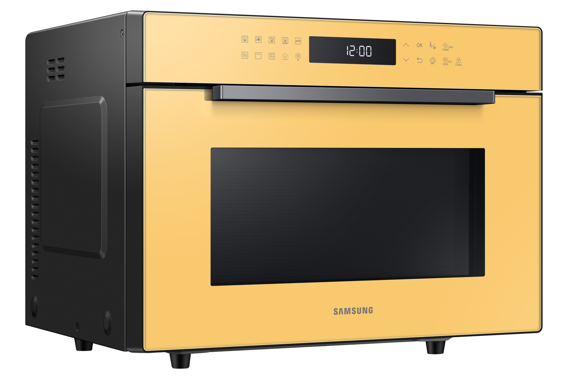 yellow microwave