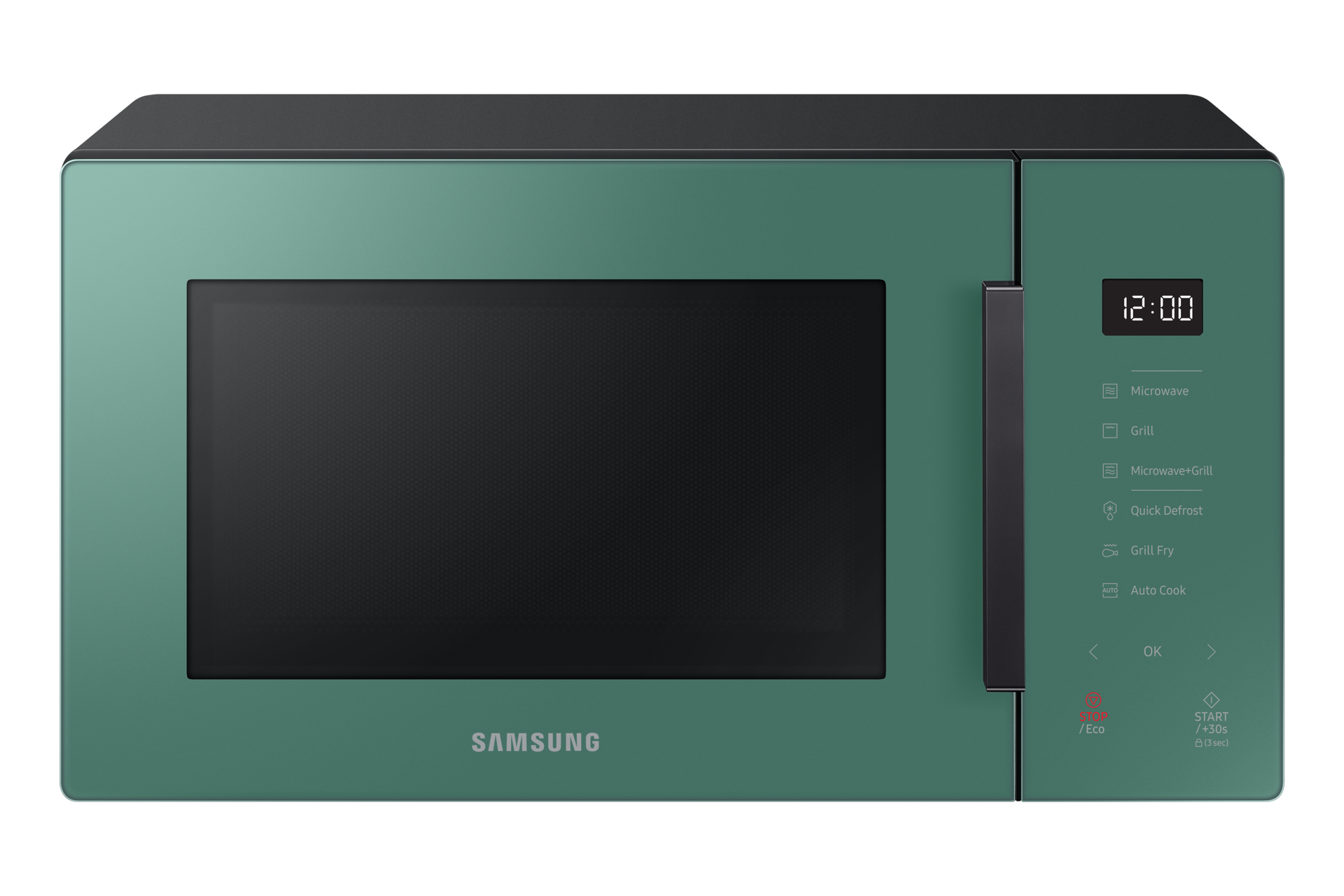 green microwave oven