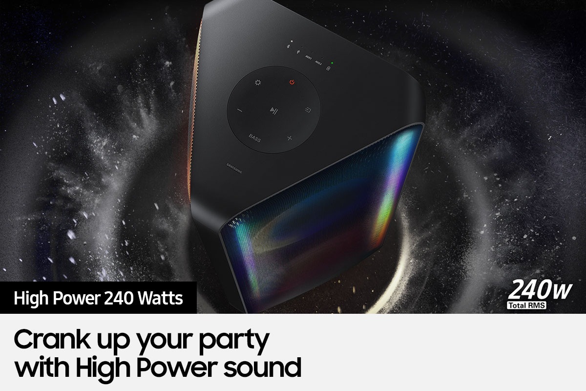 Check out the Samsung Sound Tower (MX-ST50B/XM) - top detail view, Black color at best price in Samsung Malaysia