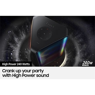 Check out the Samsung Sound Tower (MX-ST50B/XM) - top detail view, Black color at best price in Samsung Malaysia