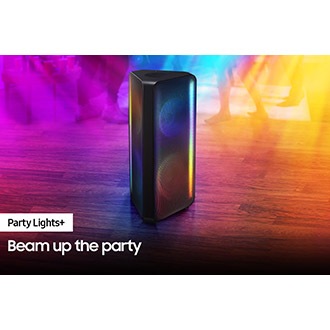 Check out the Samsung Sound Tower (MX-ST50B/XM) - party lights+ view, Black color at best price in Samsung Malaysia