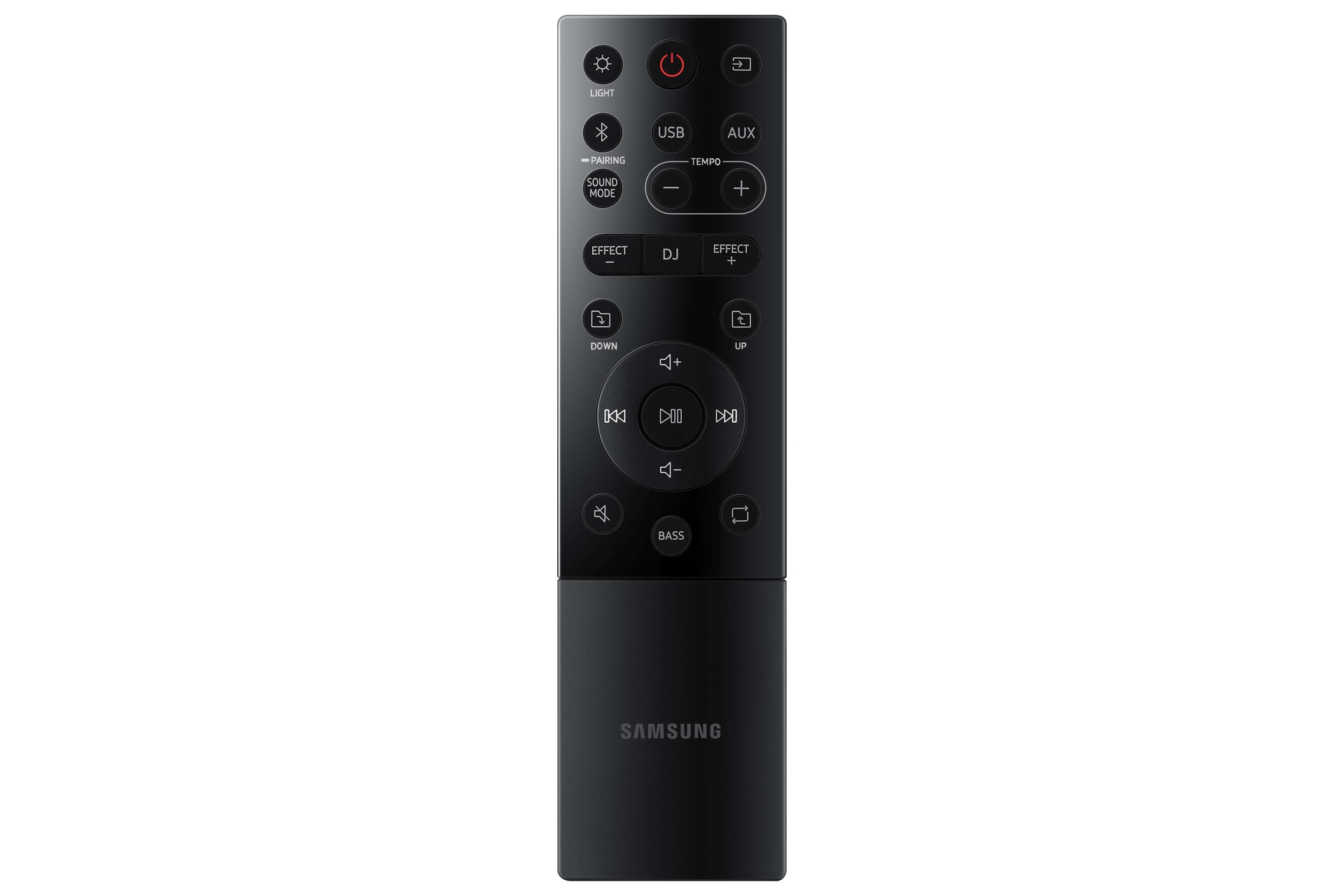 Check out the Samsung Sound Tower (MX-ST50B/XM) - remote control view, Black color at best price in Samsung Malaysia