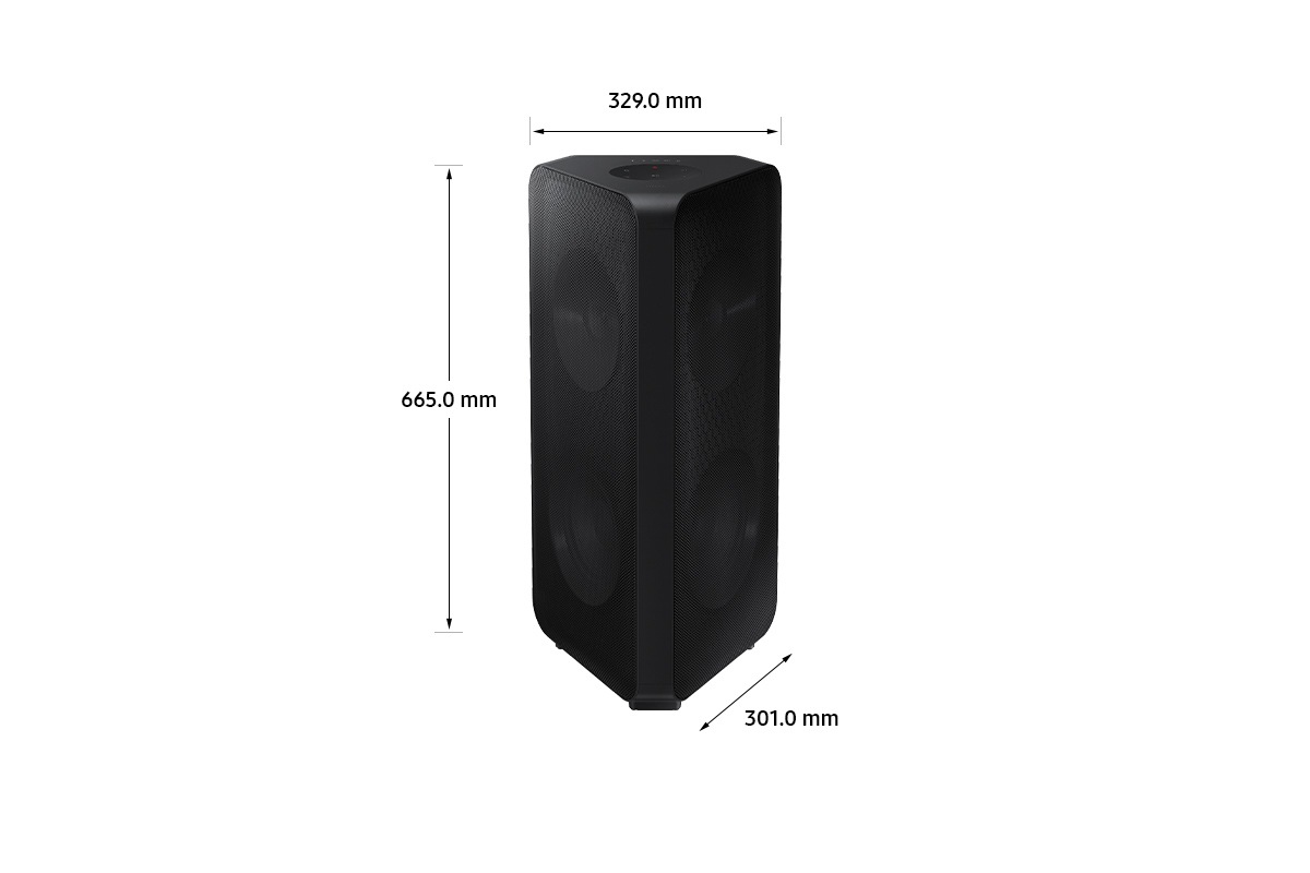 Check out the Samsung Sound Tower (MX-ST50B/XM) - detail view, Black color at best price in Samsung Malaysia