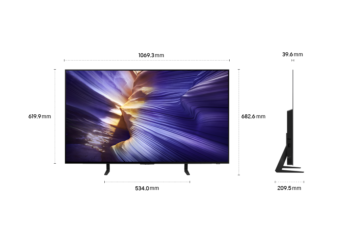 Dimension of Samsung OLED S90F