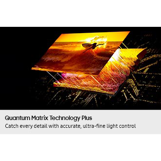 A surfer on the screen is displayed in detail through the Quantum Mini LEDs in the back that are accurately controlling light.