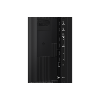 Samsung 2025 Neo QLED QN70F has USB, HDMI, LAN, antenna ports and etc. on the side.