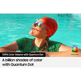 QLED TV Q70D with Color volume 100% can deliver full range of color