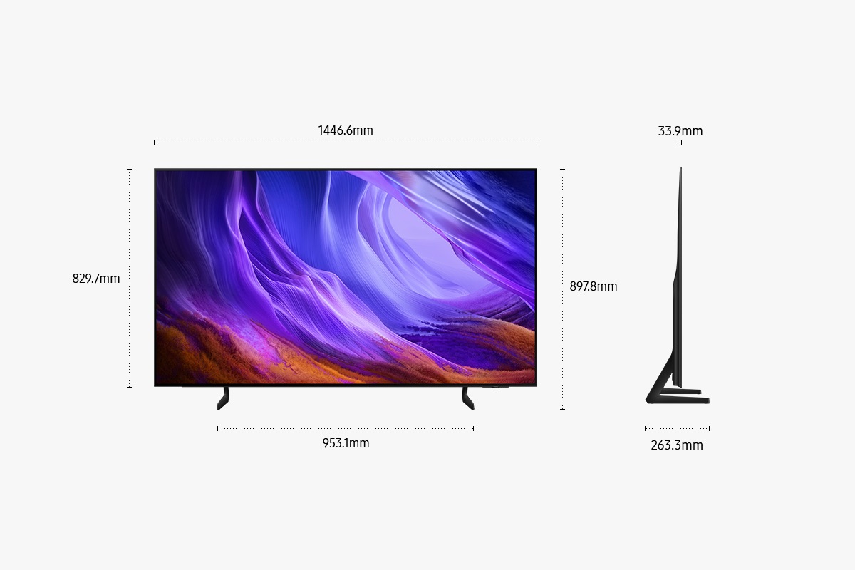 65" OLED S85H 4K Samsung Vision AI Smart TV (2026) Graphite