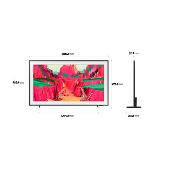 Dimension of Samsung The Frame Pro LS03FW screen only