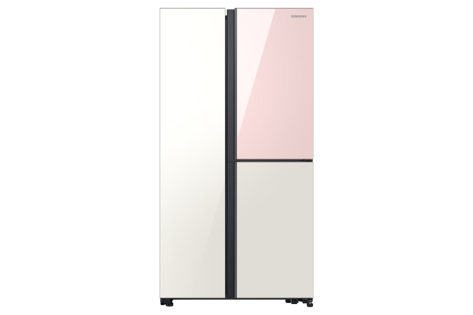 Take a close look at the front of Samsung Side by Side Refridge with Food Showcase, Pink & White (RH62A50E16C/ME), 617L to select the best one at Samsung MY!