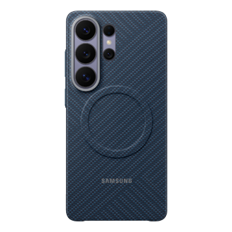 Galaxy S26 Ultra Carbon Magnet Case Front Dark Blue 
