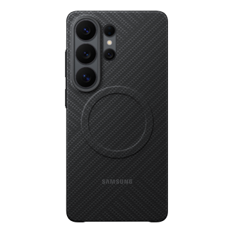 Galaxy S26 Ultra Carbon Magnet Case Front Black 