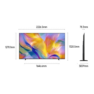 100" Mini LED M90H 4K Samsung Vision AI Smart TV (2026) Titanium Black