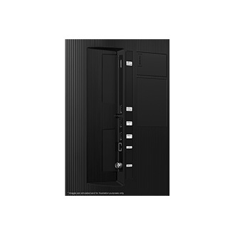 Samsung 2024 Crystal UHD DU7000 has USB, HDMI, LAN, antenna ports and etc. on the side