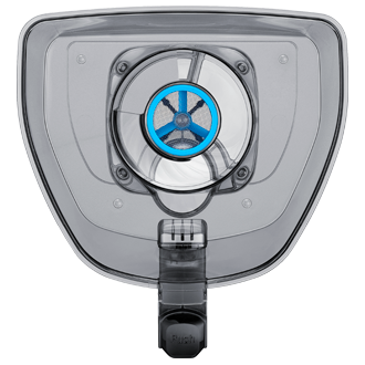 The filter for the bagless canister vacuum cleaner (VC18M3160VG/ME) is inside of the 2L dustbin, top view. Buy Samsung vacuum cleaners at best price now.