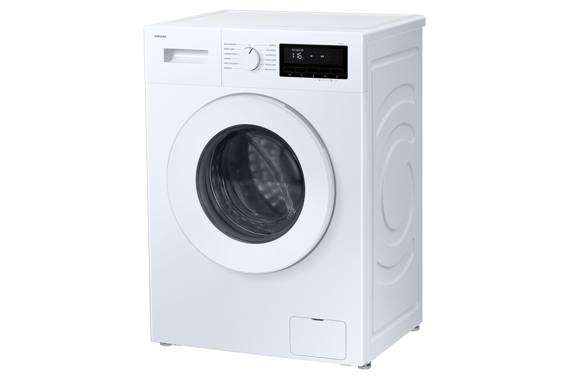 Laundry with Grade A Energy Efficiency and Hygiene Steam R-Perspective White 