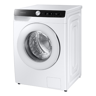  Samsung Front Load Washing Machine 8.5kg in White - Right Perspective View