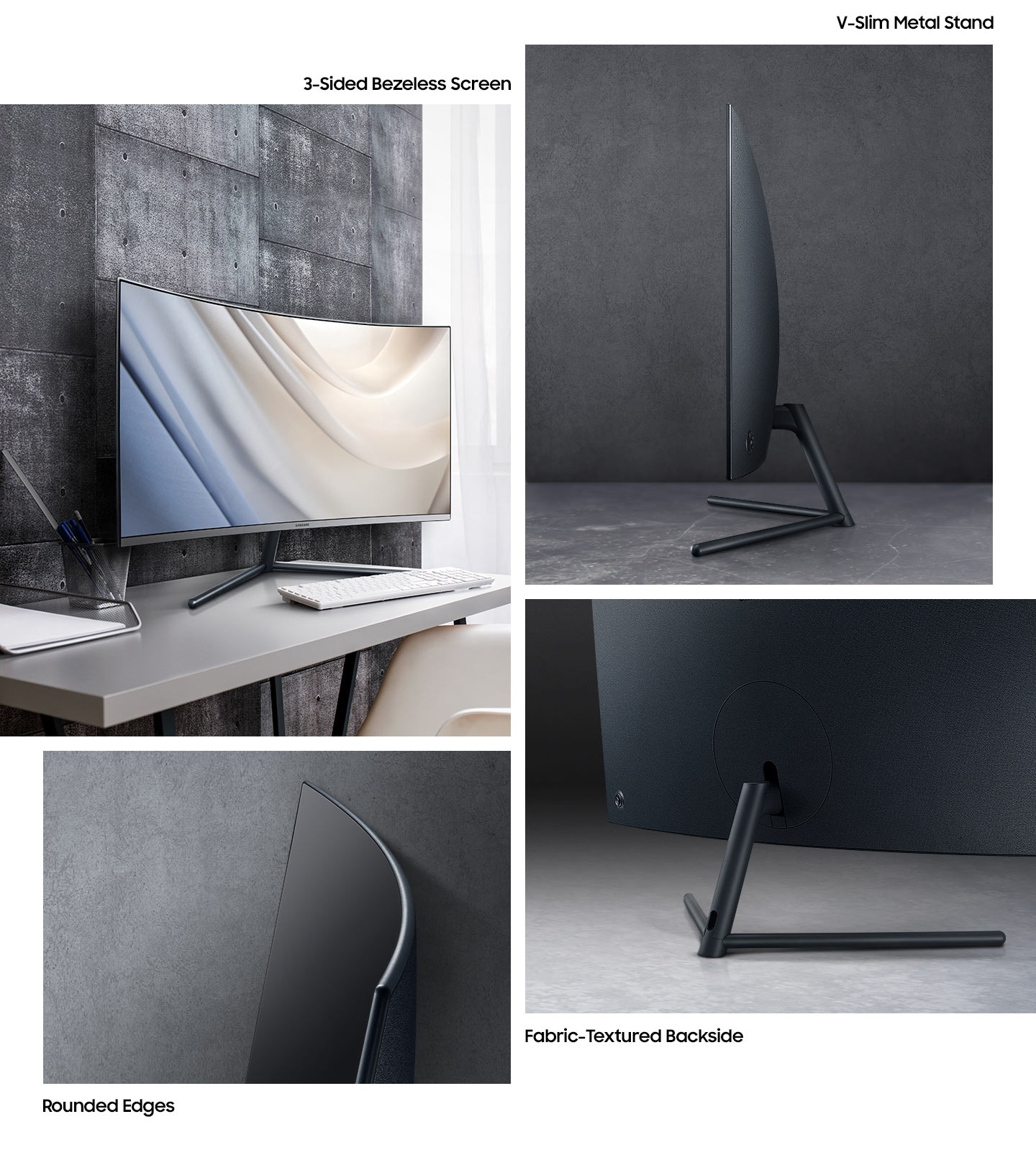 Écran incurvé Samsung UHD 32" 1 milliard de couleurs (LU32R590CWMXZN)