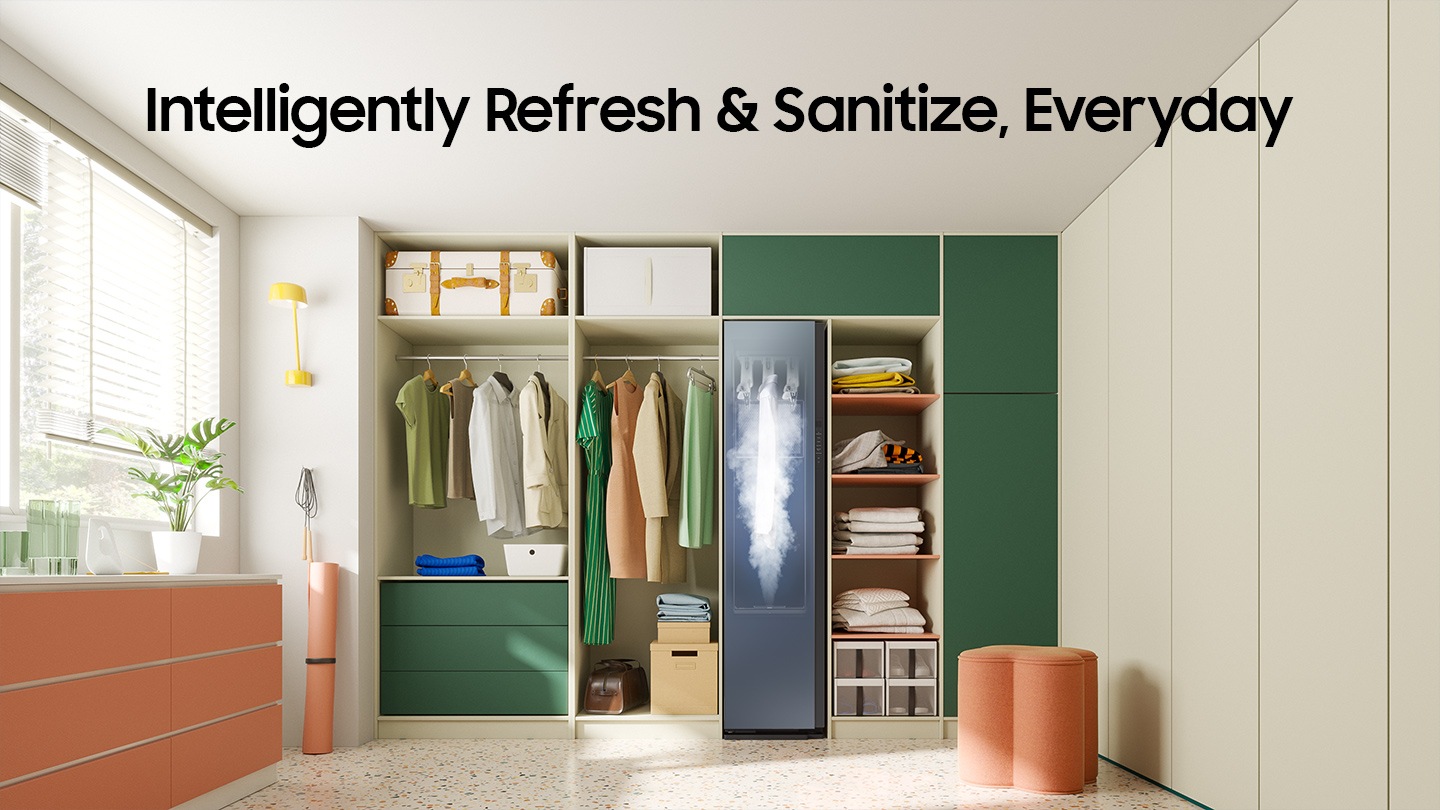 Design intelligent, entretien intelligent des vêtements. DF8000NM est installé dans le vestiaire.