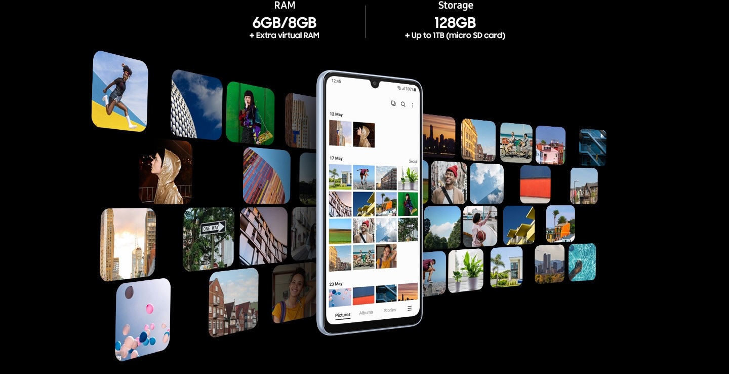 Un vaste espace de stockage ,Smartphone Samsung Galaxy A33 5G