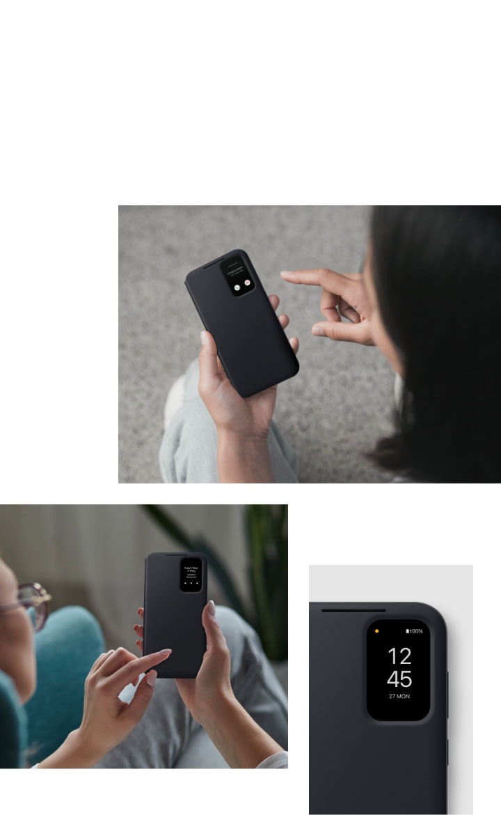 Coque et étui téléphone mobile Samsung Etui Smart View avec porte-carte  pour Galaxy S23FE Menthe - EF-ZS711CM
