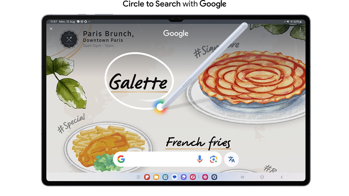 Circle to Search avec Google sur grand écran