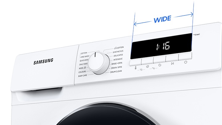 Samsung Lave-Linge 7kg Argent - Drum Clean