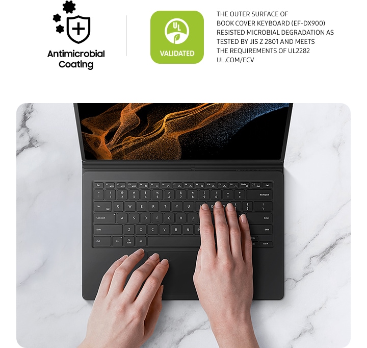 Samsung Book Cover Keyboard EF-DX900 Noir (pour Samsung Galaxy Tab S8  Ultra) - Etui tablette - Garantie 3 ans LDLC