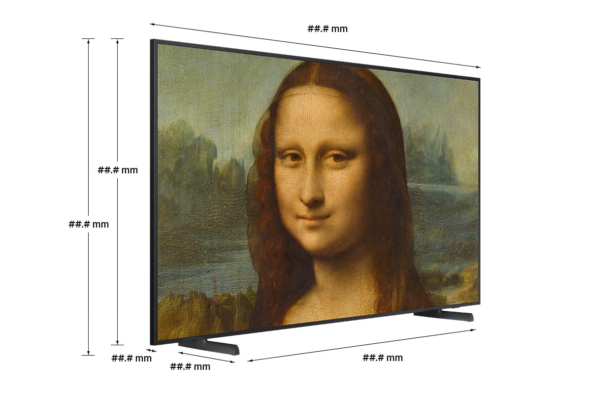 Dimensie van 65 inch Samsung het frame