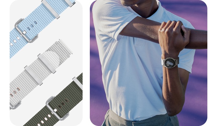 Galaxy Watch7 Athleisure Band (M/L) | Silver | Samsung NL
