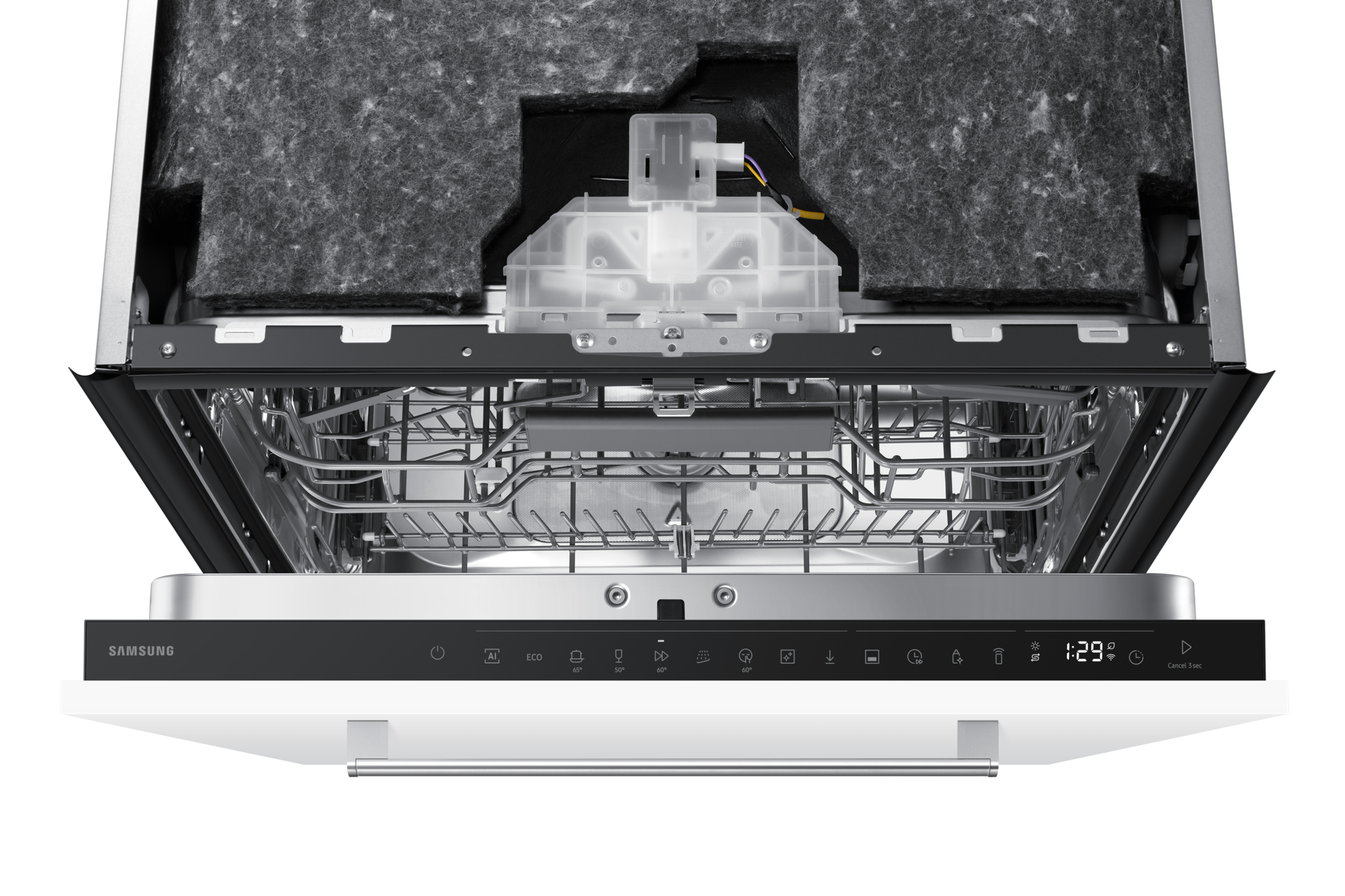 DW90H/24 Full Built-in Dishwasher Energy Efficiency and AI Wash DW80H72YBB0U1 Control-Panel White 