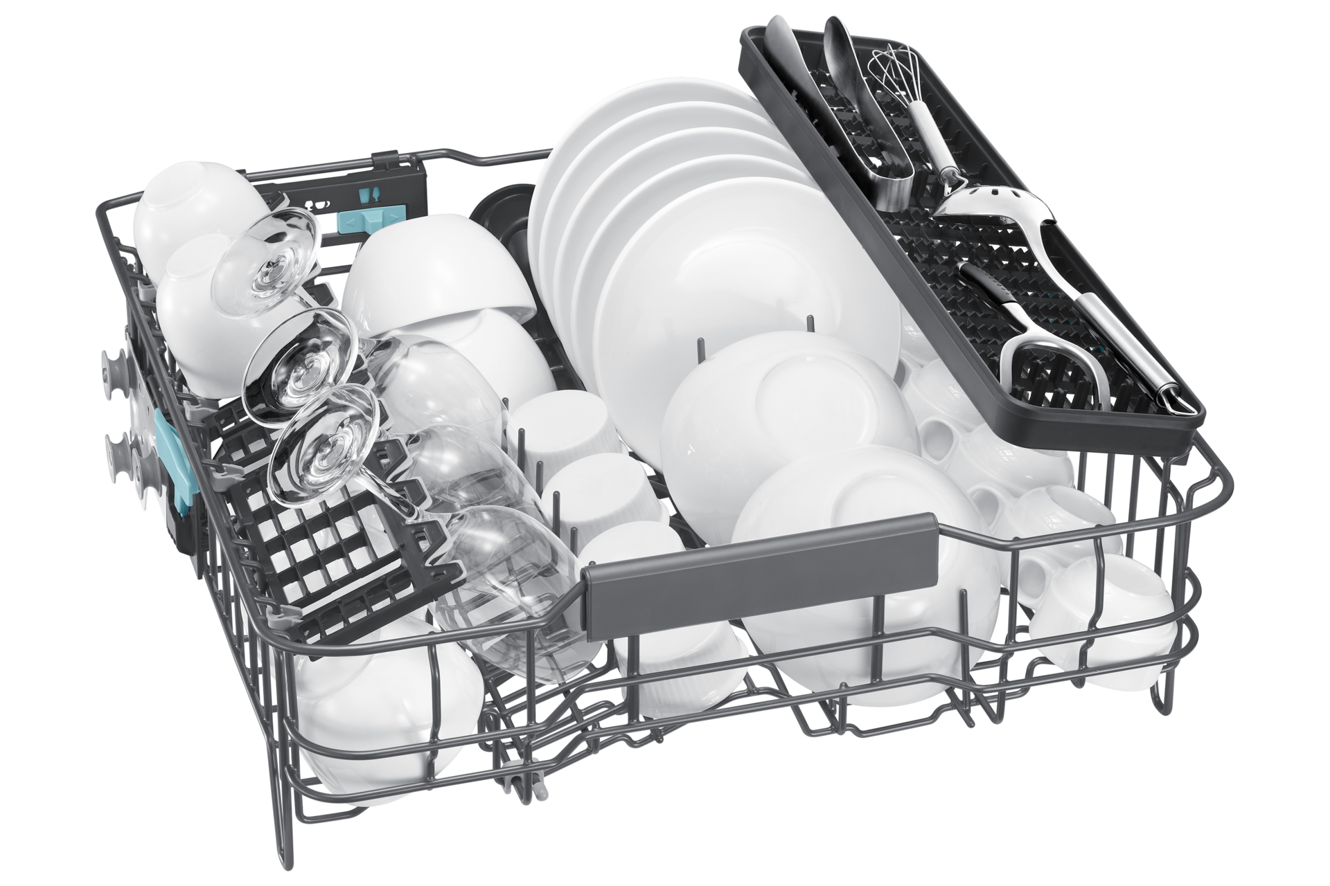 DW90H/24 Full Built-in Dishwasher Energy Efficiency and AI Wash DW80H72YBB0U1 Detail2 White 