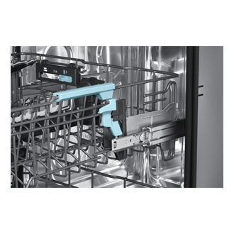 DW90H/24 Full Built-in Dishwasher Energy Efficiency and AI Wash Detail6 White 
